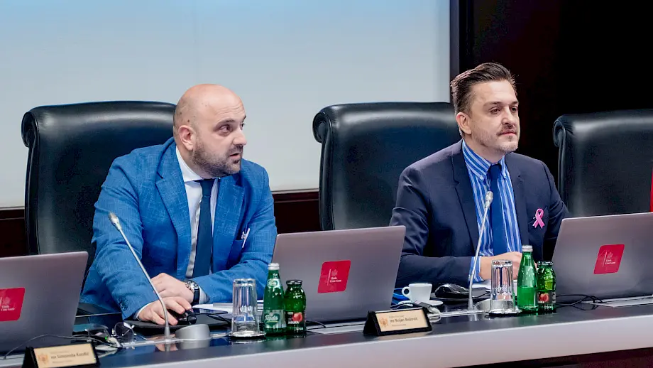 Ministar pravde Bojan Božović (L). Foto: Vlada Crne Gore