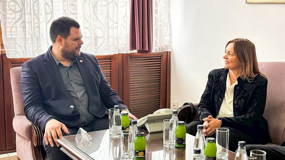 Kovačević i Suzana Žilič Fišer. Foto: Opština Nikšić