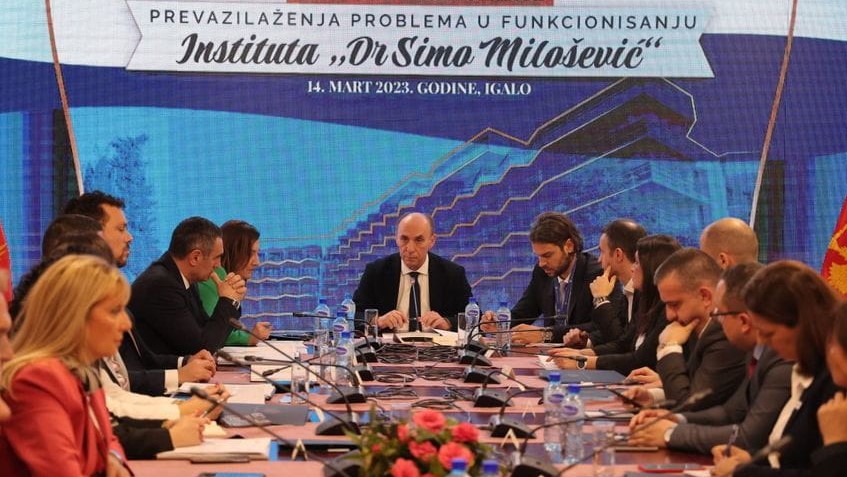 Skupštinski odbor održao konsultativno saslušanje o prevazilaženju problema u Institutu "Simo Milošević". Foto: Skupština Crne Gore 
