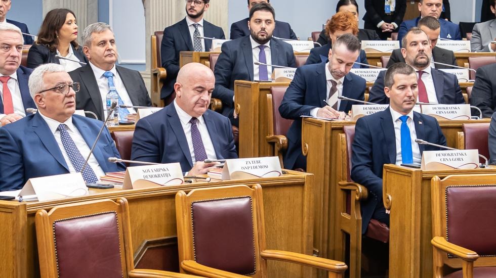 Poslanici vladajuće većine u crnogorskom parlamentu. Foto: Skupština Crne Gore