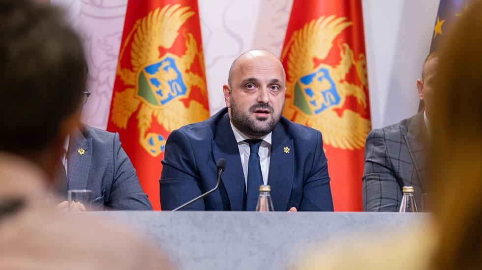 Ministar pravde Bojan Božović. Foto: Vlada Crne Gore