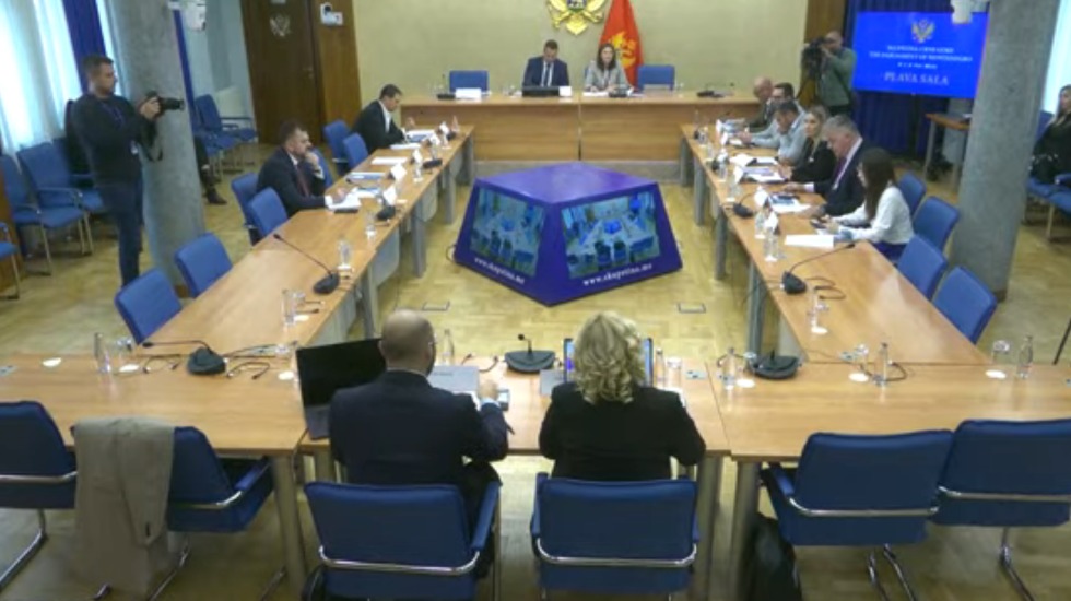 Sjednica Odbora za antikorupciju. Foto: Skupština Crna Gore/screenshot