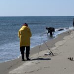 Ribari na Velikoj plaži u Ulcinju. Foto: BIRN/Samir Kajošević