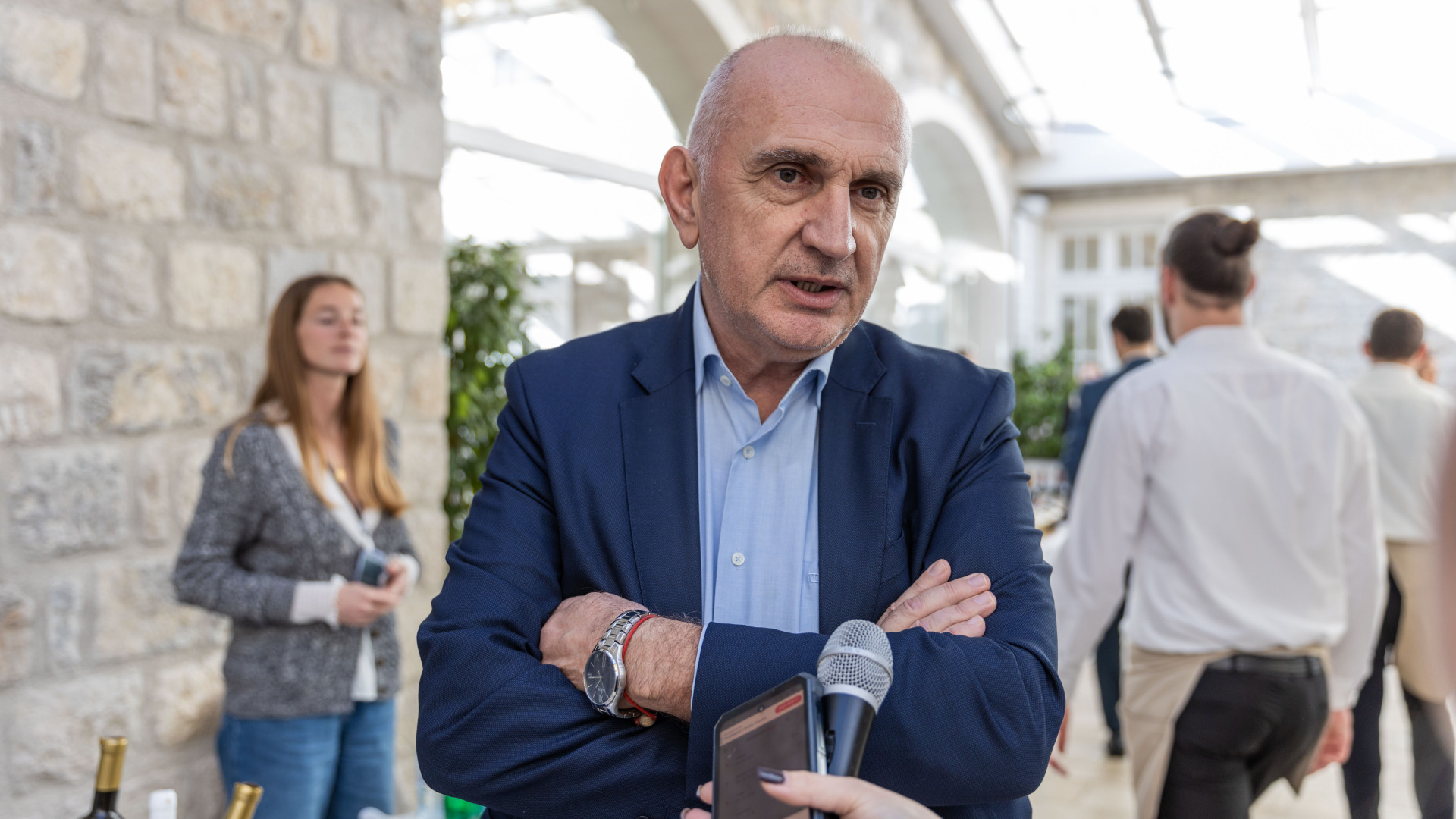 Bivši direktor IRF-a Zoran Vukčević na sajmu vina. Foto: PR centar