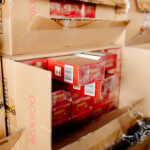 Zaplijenjene cigarete u Luci Bar. Foto: Vlada Crne Gore