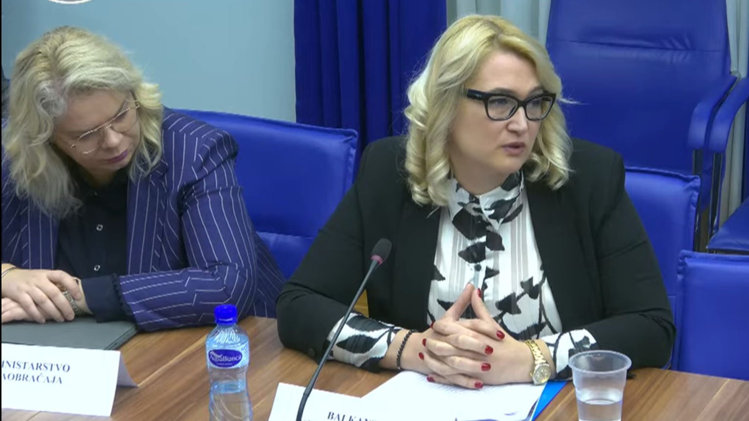 Jelena Mitrović na sjednici Odbora za antikorupciju. Foto: Skupština Crne Gore