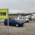 Protesti protiv izgradnje kolektora u Botunu. Foto: BIRN/Jovan Radulović