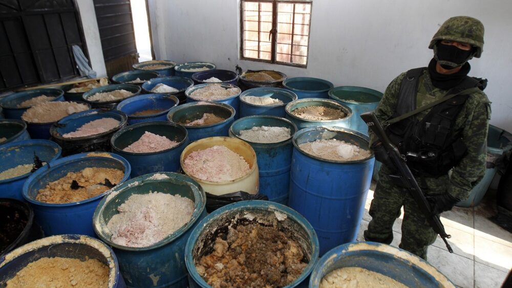 Laboratorija za metamfetamin u Halisku, Meksiko. Foto: EPA/Ulises Ruiz Basurto