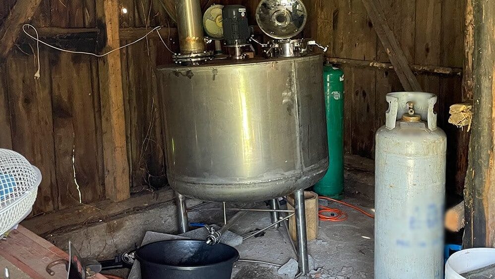 Laboratorija za metamfetamin u Poljskoj. Foto: Centralne Biuro Śledcze Policji