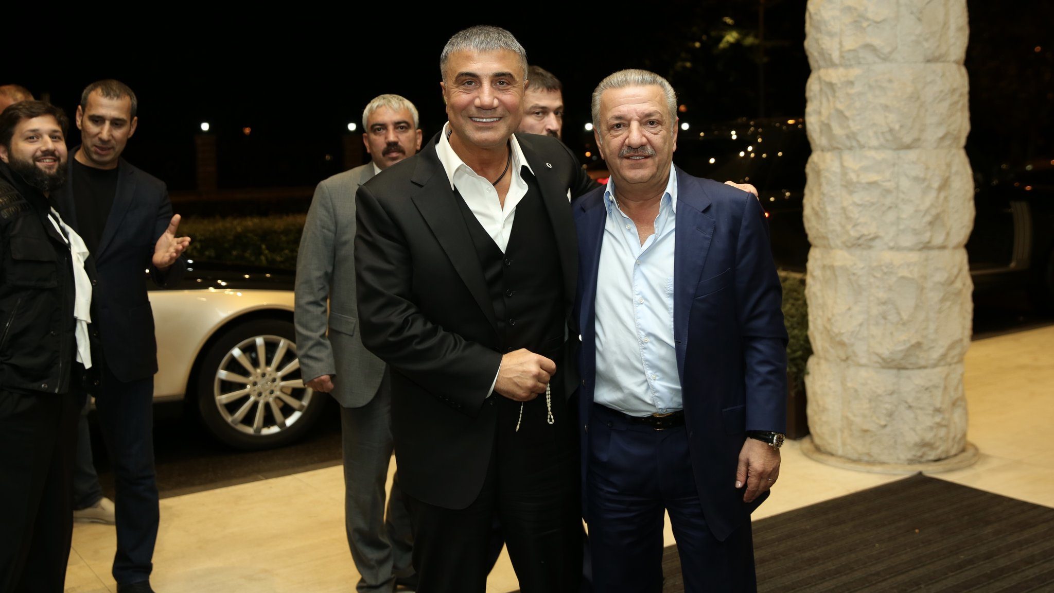 Turski biznismen Sedat Peker (lijevo) i ruski biznismen Telman Ismailov (desno) u Podgorici. Foto: Twitter/Sedat Peker